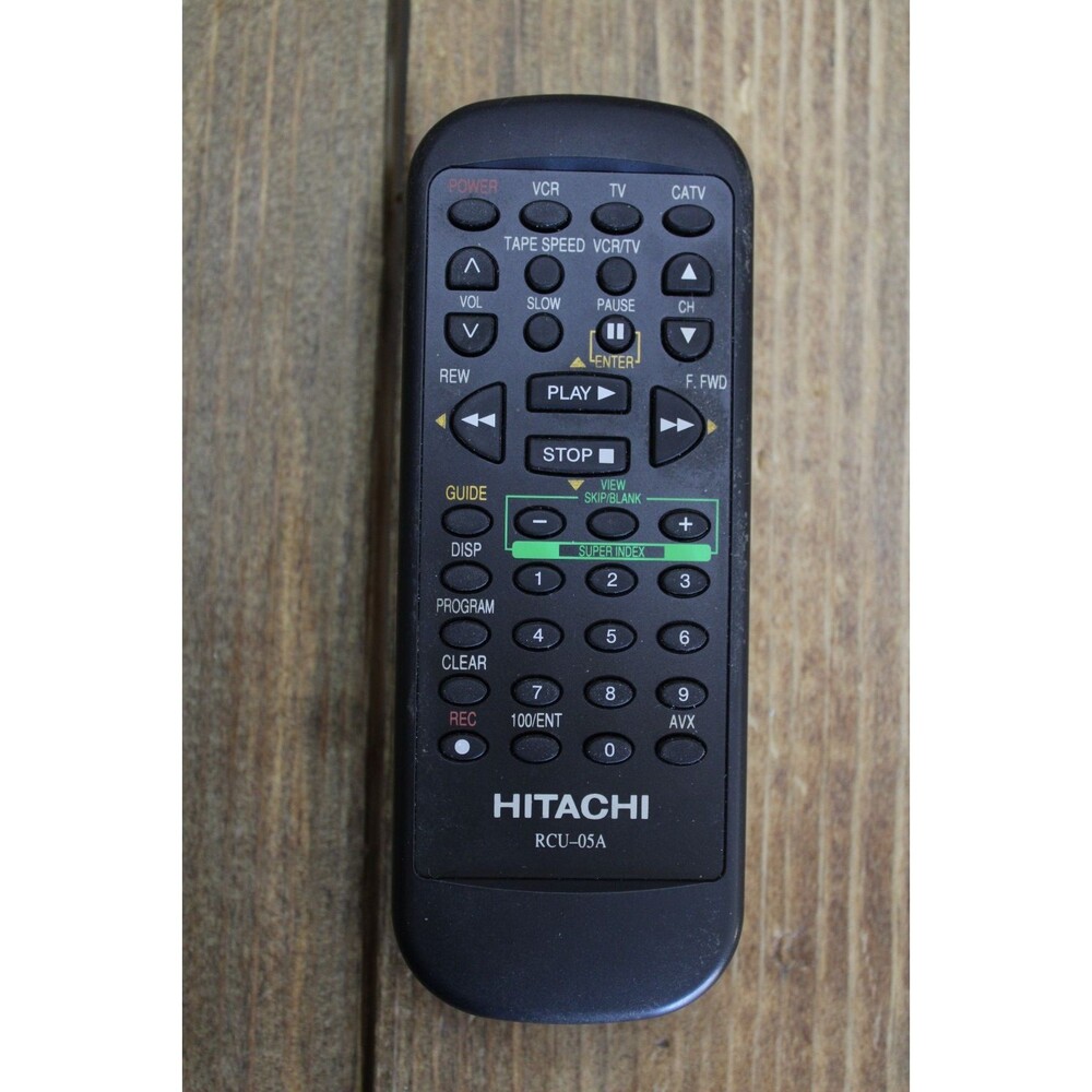 Hitachi RCU-05A VCR Remote Control,  Tested/Works
